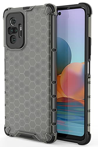 Image of Glasgow Back Case Cover Designed for Mi Redmi Note 10 Pro - Black