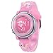 HMJIA Orologi per Bambino, Orologio Bambina da 3-12 Anni, Orologio Digitale da Bambino Impermeabile 3ATM con Sveglia/Data/Cronometro/LED (LED unicorno rosa)