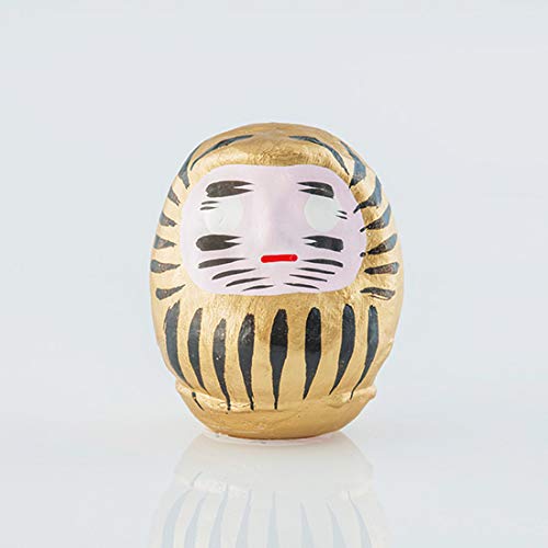 Daruma 6cm, Hecha de Papel maché, Tamaño 0.3 (Dorado)