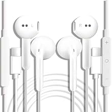 ✅【Perfect Stereo Sound USB-C Headphones】: Immerse yourself in a world of exquisite audio with our wired USB-C earphones, featuring the latest high-resolution DAC chip that minimizes sound loss during transmission. Experience the brilliance of high-re...