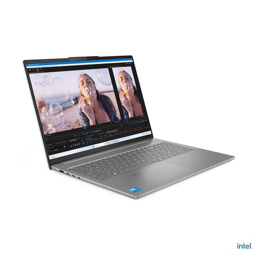 Image of Lenovo 2025 Laptop | IdeaPad Slim 5 | 16 inch 1920x1200 Touch IPS | Intel-10 Core 7 240H | 24GB DDR5 | 1TB SSD | Windows 11 Pro | Wi-Fi 6 - BT 5.2 - Backlit KB - 1080p + IR Camera - Luna Grey