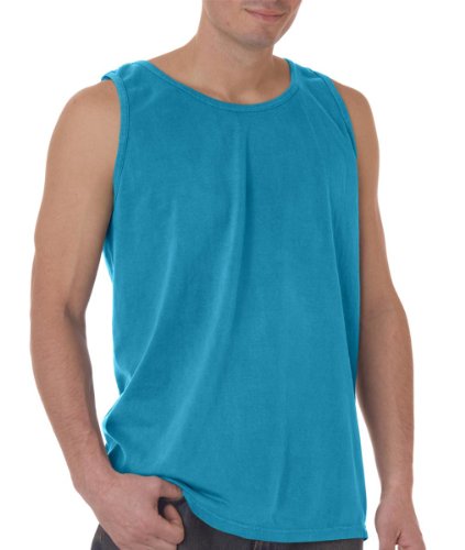Image of Comfort Colors Chouinard Adult Tank Top - Sapphire DirDye - L