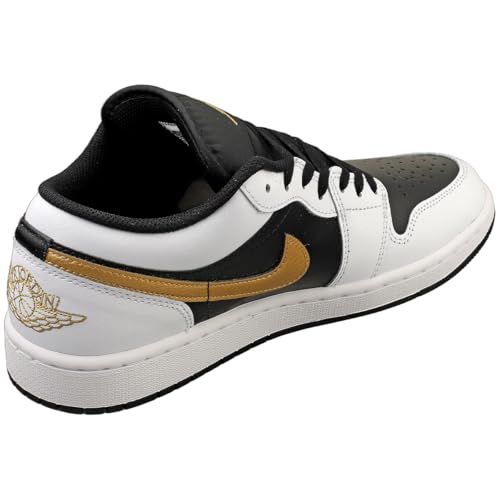 Air Jordan 1 Low Men's Shoes (553558-172, White/Metallic Gold-Black)2