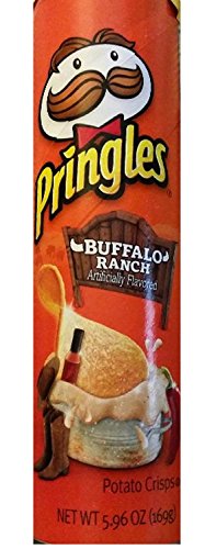 Pringles Potato Crisp: Buffalo Ranch Potato Crisps (Pack of 3) 5.96 oz Cans