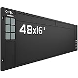 CCSL Gun Cleaning Mat 48"x16", Extra Large Magnectic Gun Mat for All Guns Anti-Slip Rubberized Workbench Mat for Gun Parts (Black)