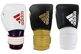 adidas Hybrid 300X Sparring Training Boxhandschuhe Reborn (schwarz/silber, 510 g)