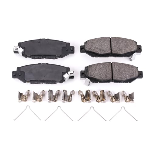Image of PowerStop Rear Brake Pads for Lexus GS300 1993-97 |SC300 1992-98 |Toyota Supra 1993-98 - Z17 Ceramic Brake Pads with Installation Hardware, 17-572
