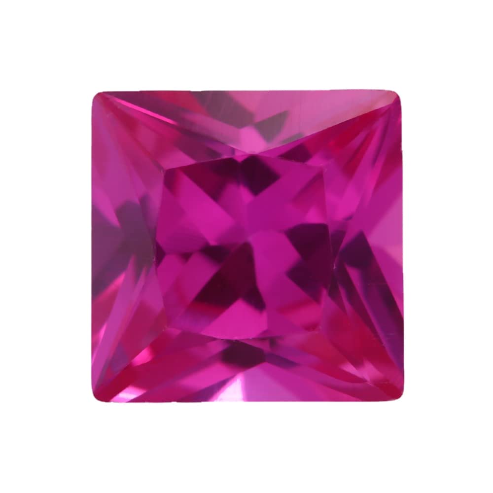 XIANGMO Synthetische Korund Steine 25 Stück - Birnenschliff 8x10mm Rot Für Schmuck