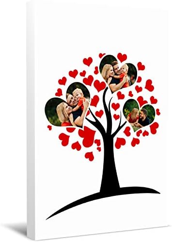 wallart777 Personalized Multi Photo Canvas Wall Art Photo Print with Your Photos Personalized - Canvas Wall Art for Living Room, Bedroom Canvas Prints for Home Decoration (Style-18, 16" x 24")