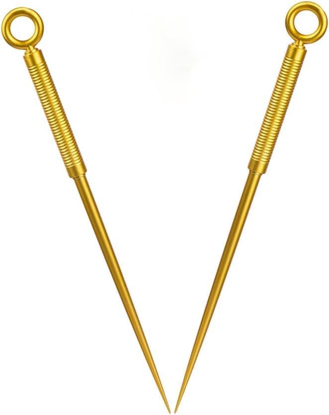 Evere Spy Family Yor Forger Props - Thorn Princess Weapon Gold Stiletto Yor Briar Cosplay Prop Accessories, Gold, One Size