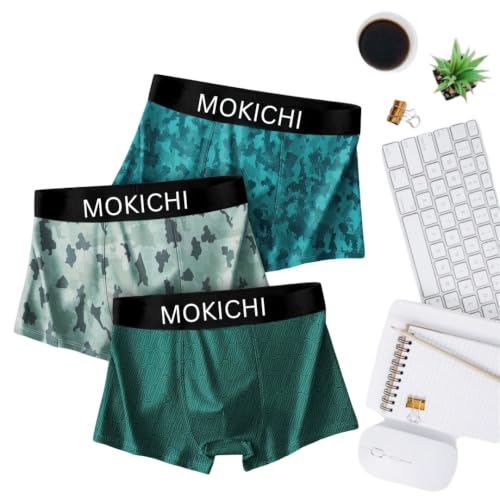 Image of Men's Microfiber Printed Boxer Briefs for Men | Ultra Soft Breathable Stretch Trunks | Moisture Wicking Comfort Fit Innerwear | Elastic Waistband | Assorted Prints | Pack of 3