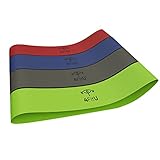 Resistance Bands-Resistance Loop Bands-Stretch Bands-Excellent Quality-Fitness Bands (Light, Medium, Heavy,Extra Heavy).Complete Resistance Set of 4 Bands.Lifetime Warranty.Best for Yoga and Pilates Workout.Good for Strengthening Training. 100% Natural Latex.