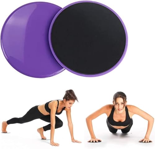 2 Pack Dual-Sided Gliding Slider Discs for Core Workouts, Ab Training & Full Body Fitness - Use on Carpet & Hardwood Floors (Black) - Image 4