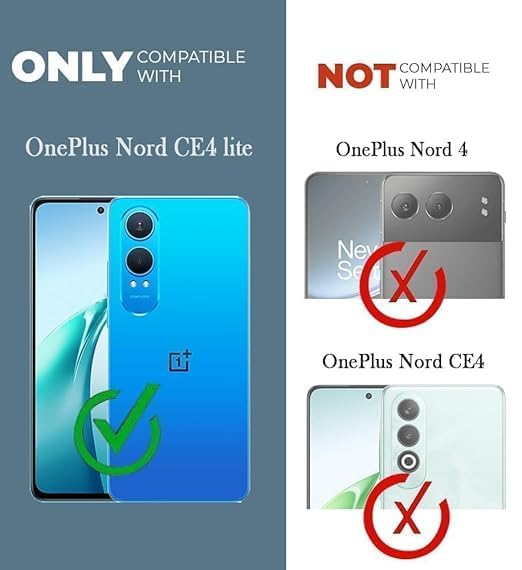 Image of Jkobi Shockproof Crystal-Clear Back Cover for OnePlus Nord CE 4 Lite (Magsafe Wireless Support | Drop & Camera Protection | Hard Polycarbonate)