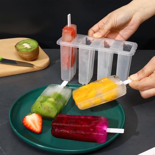 Molde para helados reutilizable que evita roturas con palitos de madera 7