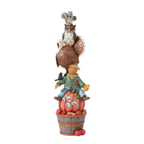 Enesco Jim Shore Heartwood Creek Thanksgiving Harvest Critters Stacked Figurine,
