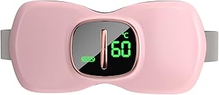 Portable Cordless Heating Pad, Fast Heating Pads for Cramps Belly with 3 Heat Levels and 3 Massage Modes Rechargeable Menstrual Heating Pad, Ideal Gifts for Women and Girl, Pink