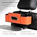 Car Breeze Organizer, Car Organizers and Storage Box Behind Seat, Cars Backseat Organizers Holder, Drive Neat Organizer with Drink Cup Holder Tissue Box, Keep Your Ride Clean & Organized (Orange)