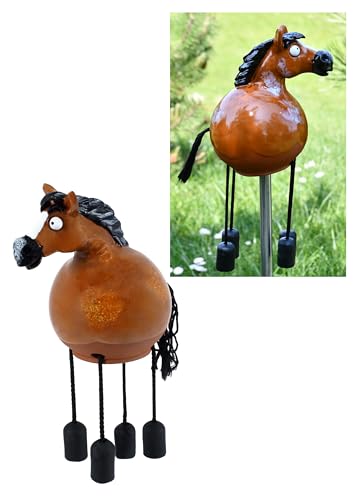 Midene Gartenstecker Keramik Handgefertigt - Gartendeko für Draußen...