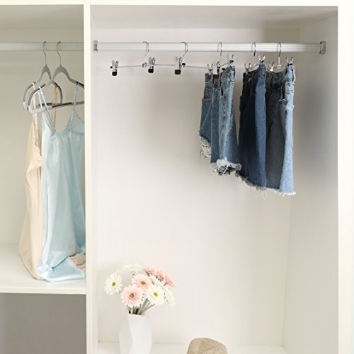 SONGMICS Grucce per Pantaloni in Metallo Cromato