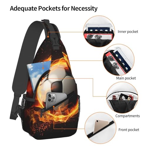 Mochila cruzada tipo bolso para hombre y mujer, negra miniatura 4