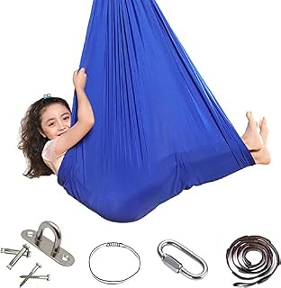 360 ° Kids Therapy Swing Hammock, Sensory Swing Indoor Outdoor Yoga Hammocks Toys, Hammock Chair Swing Gifts for Boys Girls, Swings Chair for ADHD Asperger's Integration Autism Therapy