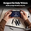 Ellington Pens Blue & Black Fountain Pen Ink Refills 24 Pack - International Standard Size Cartridges - Ink For Fountain Pen - Premium Quality & Non-Toxic, Long-Lasting & Waterproof Ink, Dries Quickly #3