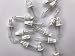 3.5 volt Clear Replacement Christmas Mini Light Bulbs - 100 clear mini lights - White Base