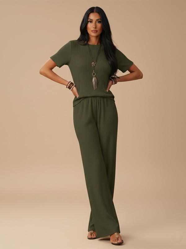 Image of DTR FASHION Women's Cotton Blend Solid Slub Tracksuit | Co-ord Set For Women|Track Suit Set For Women