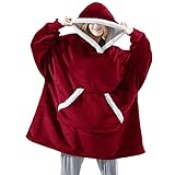  Couverture À Capuche Ultra Douce En Polaire Sherpa Chaude Et Confortable, Sweat À Capuche Couverture Originale, Sweat-Shirt Énorme Pour Femmes, Filles, Adultes, Hommes, Garçons
