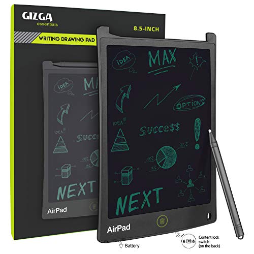 Image of Gizga Essentials Magic Slate Digital LCD Writing Tablet with Stylus Pen & 8.5-Inch Screen, Slate Board for E-Notes, Digital Memo Writing Pad, Drawing, Playing, Toy Gift for Kids & Adults, Black
