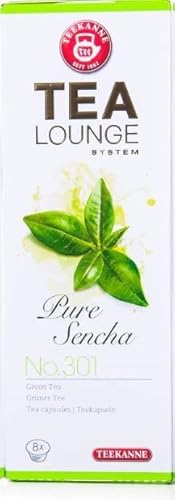 Teekanne Tealounge Kapseln - Grüner Tee Sortiment mit 4 Sorten (32 Kapseln)