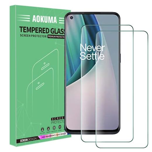 AOKUMA för Oneplus n10 5 g pansarglas, 【2 stycken】Glas kompatibelt med OnePlus n10 5g skyddsfilm, premium glasfilm med 9H hårdhet, anti-repor, splittersäker, anti-olja, blåsor