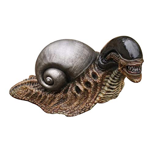 Snail Decoration Lovely Room Resin Crafts Ornament, Alien Statue Snail Figurine Garden Sculpture Art Decor for Alien Collector