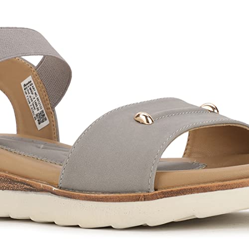 Image of Bata Womens EDEN SANDAL Grey Heels