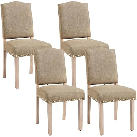 Yaheetech Set of 4 Modern Dining Chairs Cover