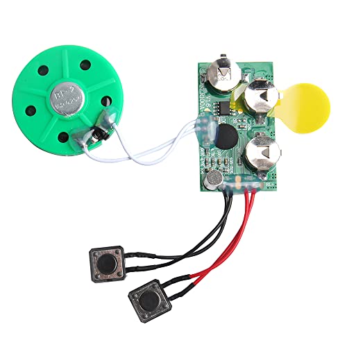 Acxico 1 Pc 4min Recordable Voice Module Music Sound Recorder Chip for Musical Greeting Card