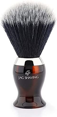 4-częściowy zestaw do golenia dla mężczyzn z dwosieczną brzytwą ze sztucznych włosów ze stojakiem na pędzle do golenia Shaving Bowl – elegancki zestaw wegańskich pędzli do golenia