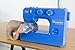 Janome Blue Couture Easy-to-Use Sewing Machine with Interior Metal Frame, Bobbin Diagram, Tutorial Videos, Made with Beginners in Mind!