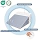 INFANZIA Vielseitig Keilkissen für Bett und Sofa-Hochdichteschaum Lesekissen-Ergonomischer Bettkeil für Reflux Schlafapnoe, Perfekt Rückenkissen für Rückenunterstützung beim Spielen (Grau)