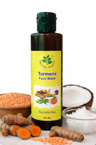 Image of Turmeric Ubtan Face Wash Natural Glow with Turmeric & Masoor dal | For Tan Removal & Skin brightening | SLS & Paraben Free | For All Skin Type | For Men & Women | 200 ml