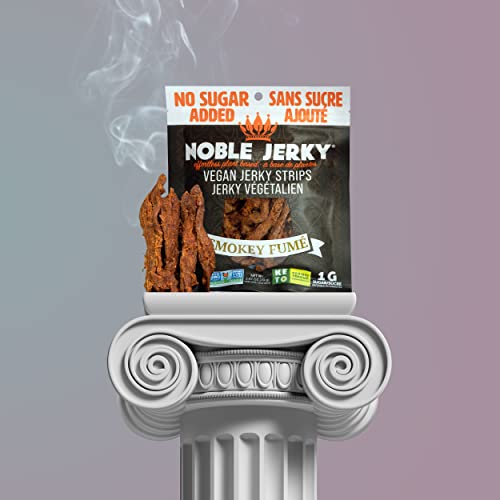 Noble Jerky - Keto, Healthy Vegan Jerky, Vegetarian, 2.47 Oz (3 Bags) #TOP1
