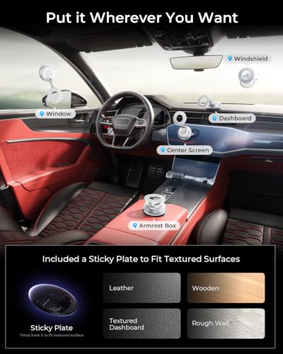 Image of MRGLAS 2026 Upgraded Vacuum Magnetic Phone Holders for Your Car