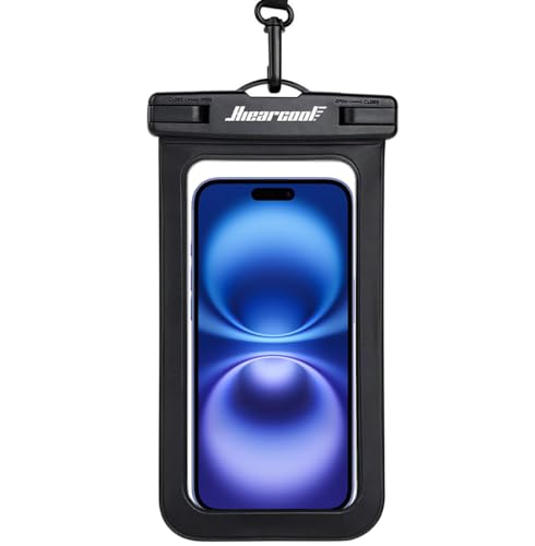 Custodia impermeabile per telefono, custodia impermeabile per iPhone 16, 15, 14, 13 Pro Max, IPX8, borsa impermeabile per cellulare, borsa da spiaggia, nave da crociera, essenziale fino a 8,3 pollici