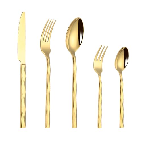 Ensemble de couverts acier inoxydable diamant pour des dîners en famille chaleureux