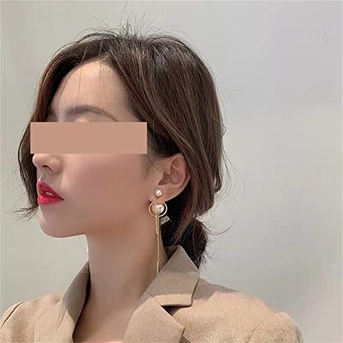 Boucles d'oreilles pendantes légères anti-inconfort à longues chaînes