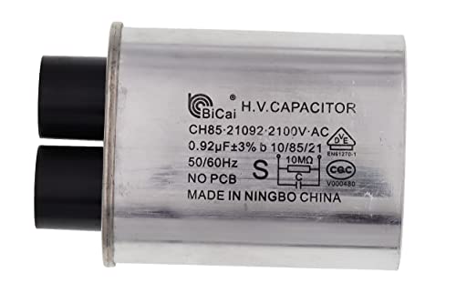Meter Star Universal Household Microwave High Voltage Capacitor 0.92uf ch85 21092 2100V AC H.V.Capacitor 10/85/21 50/60Hz,Connect Pin 1/4