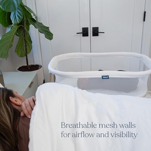 HALO® BassiNest® Essential Sleeper – Portable Baby Bassinet with Breathable Mesh Sides, Storage Shelf & Easy Assembly – Lightweight, Space-Saving Bedside Crib for Newborns - image 4