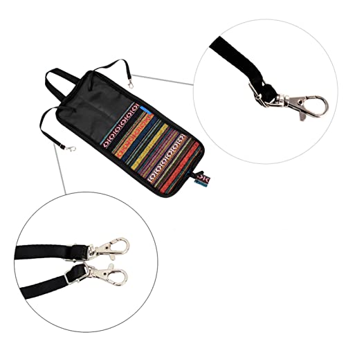 Funda para baquetas de tela de algodón, estuche para baquetas, elegante para guardar accesorios didácticos y otros elementos para baquetas miniatura 4