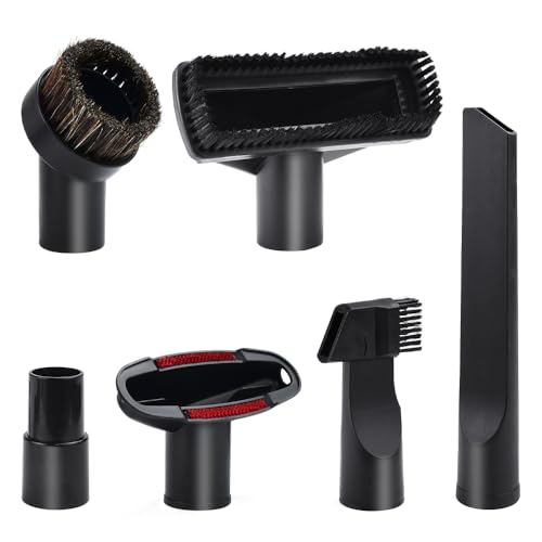 ZFOEFO 6 PCS Accesorios para Aspiradora Universal, Cepillo para Aspiradora con Boquilla Aspiradora, Cabezal Aspiradora y Adaptador de Aspiradora, Accesorios para Aspiradora de Calibre de 32 mm y 35 mm